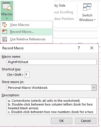 Excel Macro Recorder Feature 3